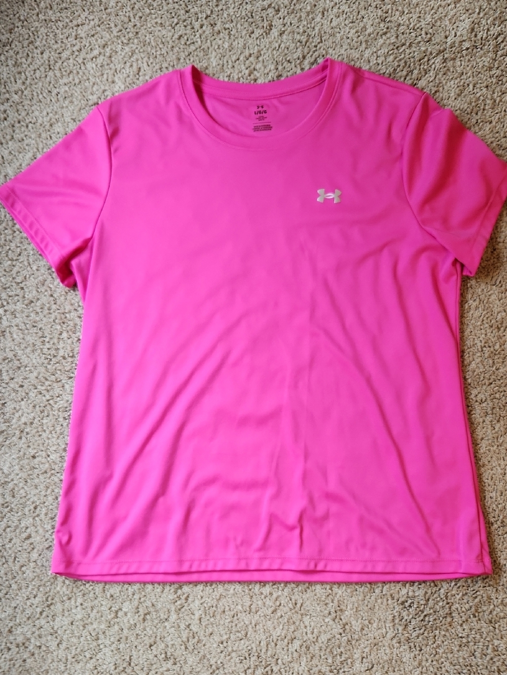 Under Armour Hot Pink Short Sleeve Performance Tee
